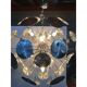 Handmade Hammered Sputnik Chandelier in Kromo Discs Italian Made