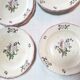 Set of 13 plates Gien earthenware 25cm