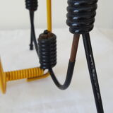 Black and yellow metal magazine holder 70s