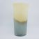 Vase en verre soufflé gris et beige