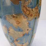 Vase Emile Simonod Savoie fish decorations