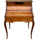 Secrétaire bureau à cylindre de style Louis XV, 6 tiroirs