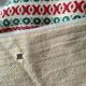 Nappe et 12 serviettes de style basque monogrammées MB