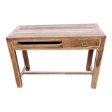 Bureau en bois massif bicolore