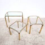 Gold nesting coffee tables