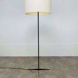 Tripod floor lamp 50s black metal
