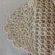 Vintage beige crochet bedspread