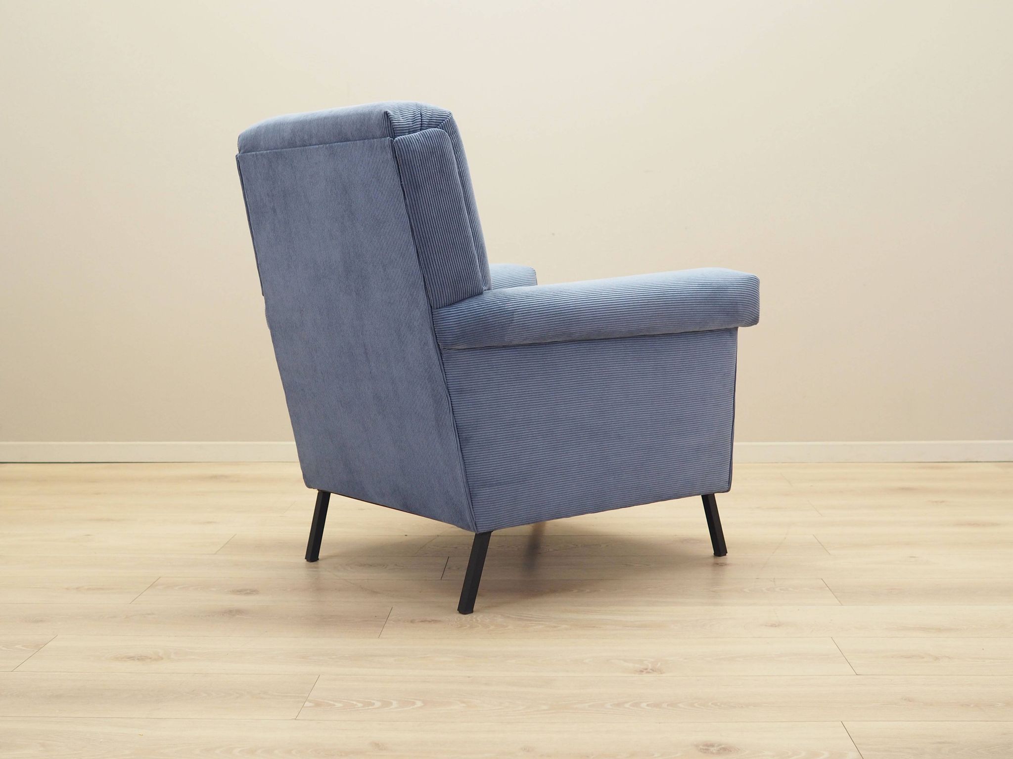 Fauteuil italien bleu, années 70