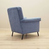 Blue armchair, Italian design, 1970s, production: Italy