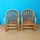 Paire de Fauteuil en rotin circaa 1960