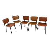 Set of 5 chairs carolina prefacto edition airborne 1960s