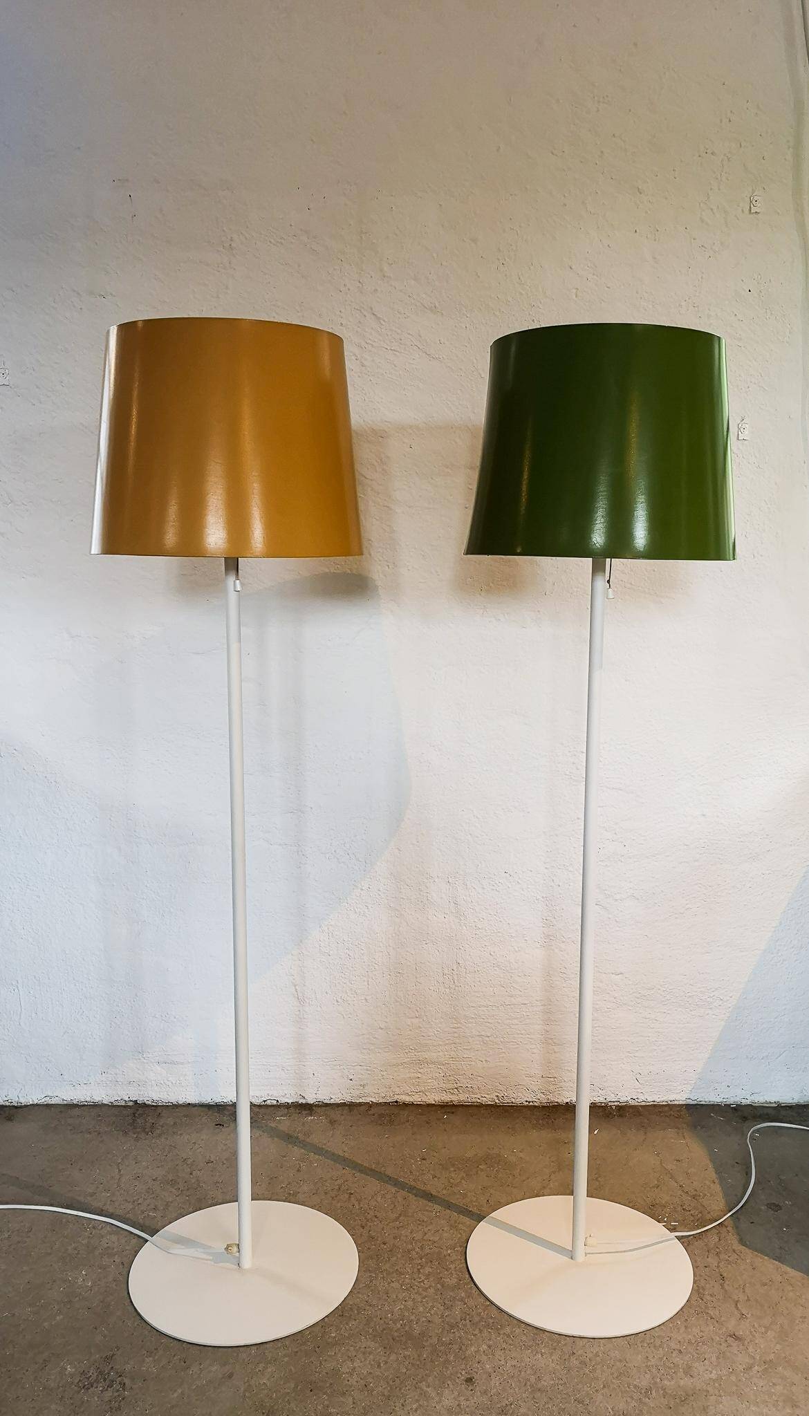 Scandinavian pair of Luxus floor lamps, Sweden, 1970s.