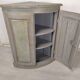 Rustic patinated corner cupboard