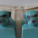 Pair of earthenware bookends