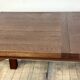 Brutalist solid oak table with 2 extensions from the 1990s.