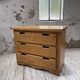 80s pine chest of drawers, mountain furniture