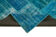 Handmade Oriental Contemporary 174 cm x 243 cm Turquoise Patchwork Carpet