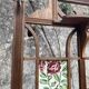 Old wooden entrance coat rack