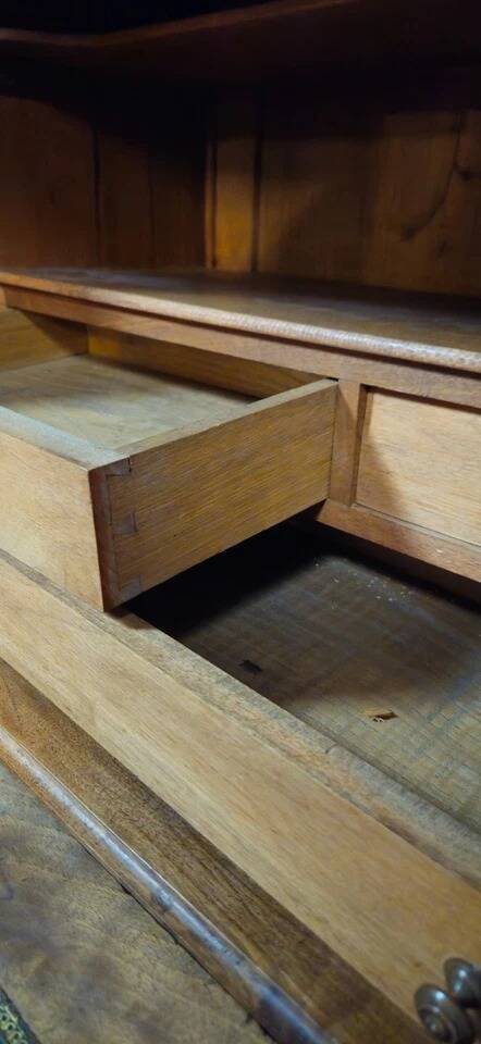 Antique walnut secretary – Louis XV style – Drop-down – 19th century