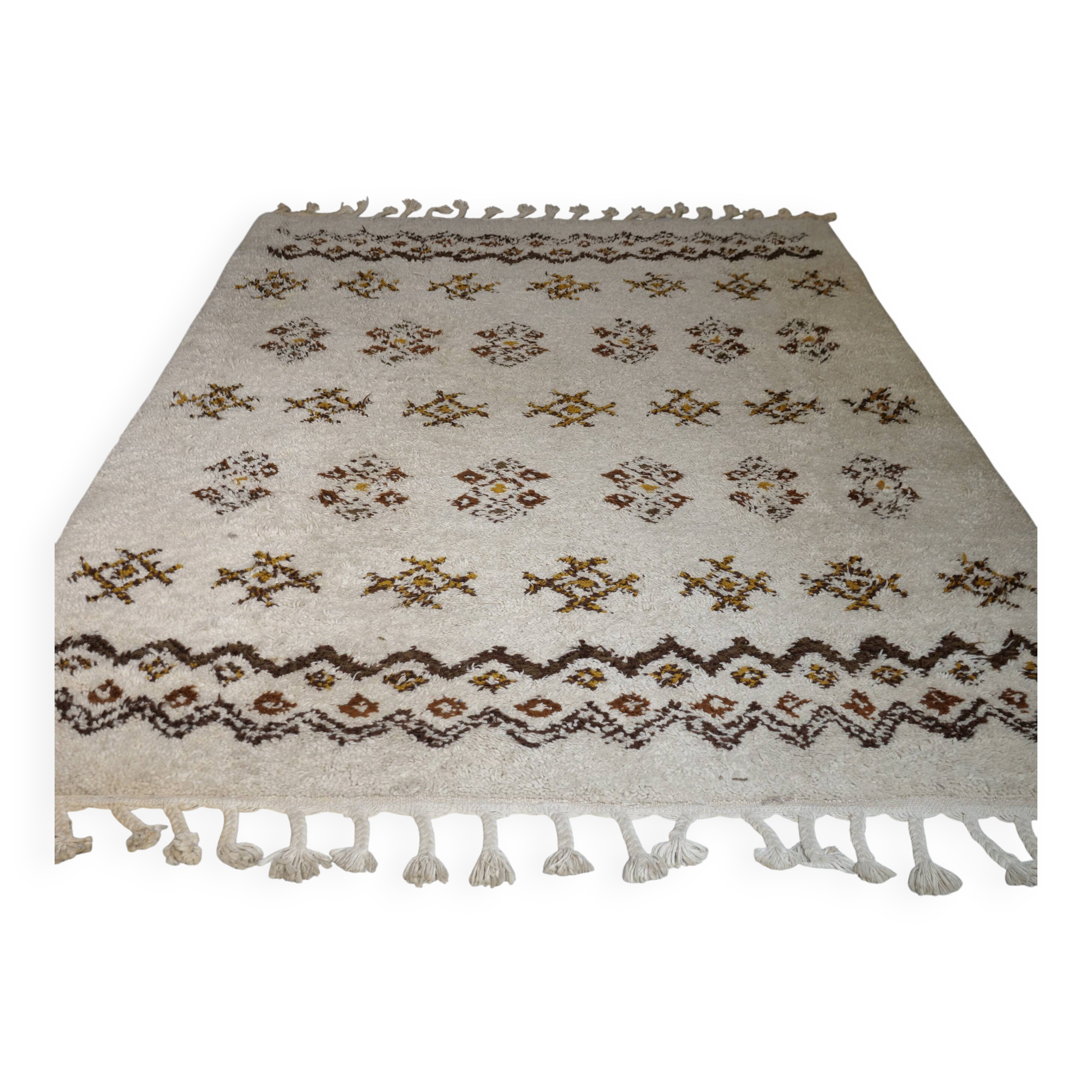 Hand Knotted Berber Wool Rug, 1978
