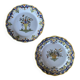 Lot de 2 assiettes décoratives en faïence de Desvres