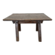 Antique brutalist coffee table in solid wood