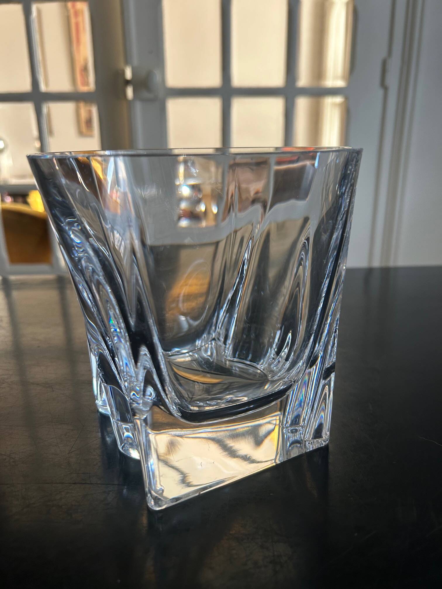 Crystal cut vase
