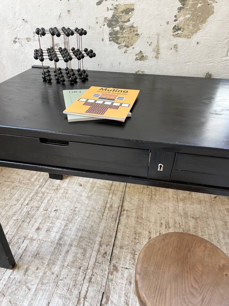 Regain black stained elm desk