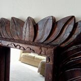 Antique mirror in carved wood