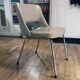 Vintage Armchair • Chrome • Beige Leatherette • 1970