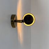 Applique vintage laiton orientable, France, 1950