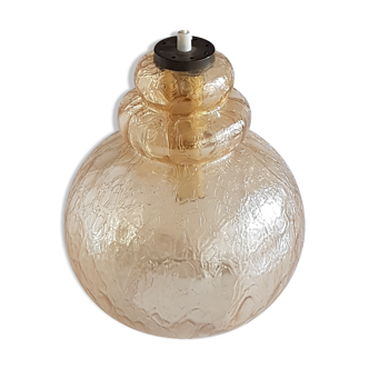 Vintage chandelier smoked glass year 1965