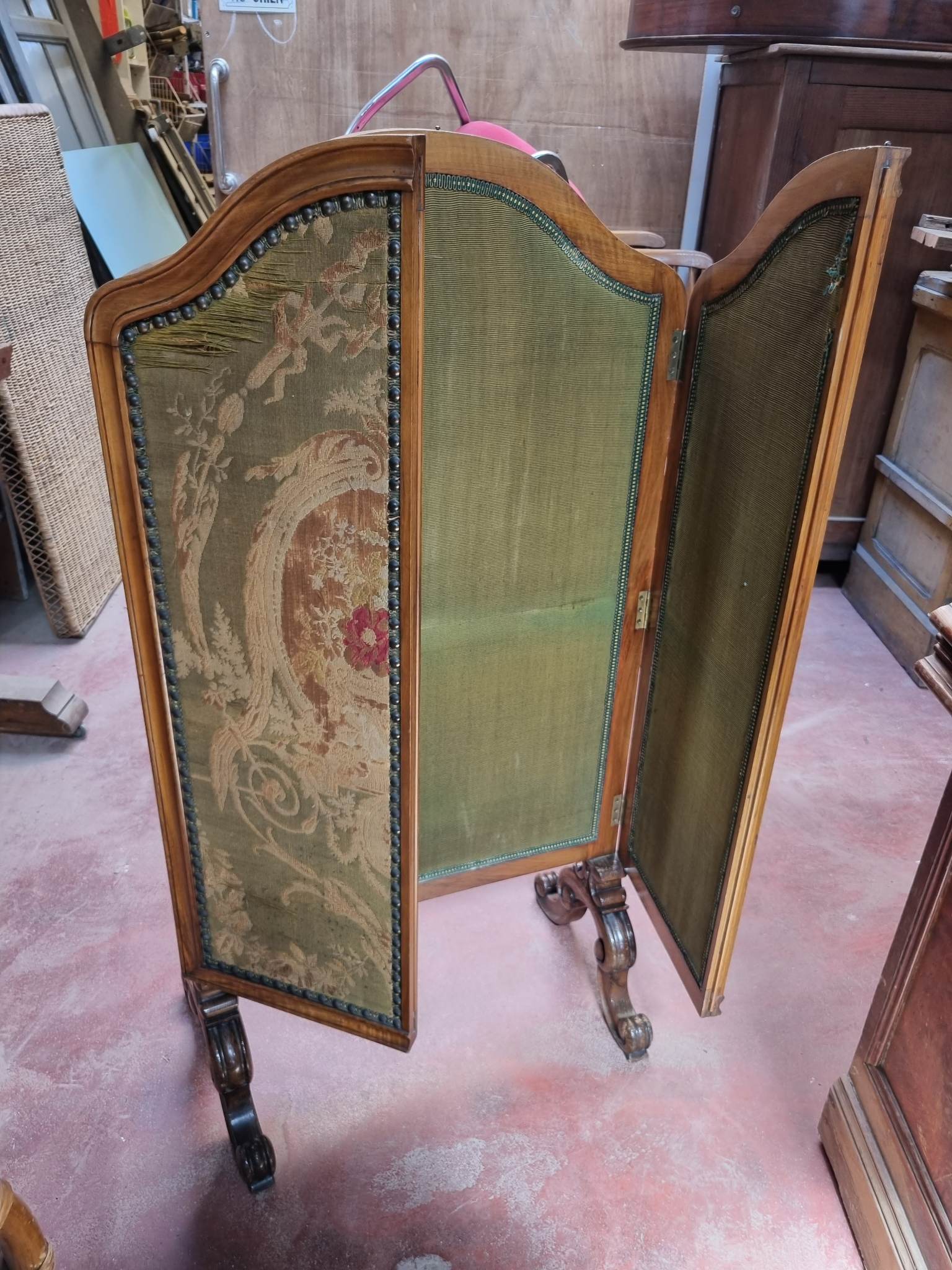 Fireplace screen Louis XV