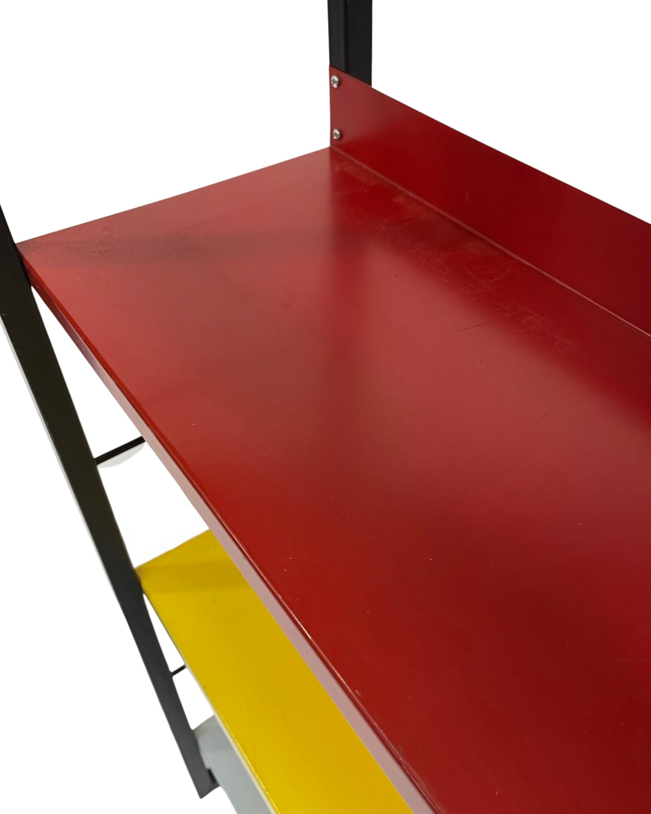 Small Tomado shelving unit in metal and several colours - 1960s Dutch Design