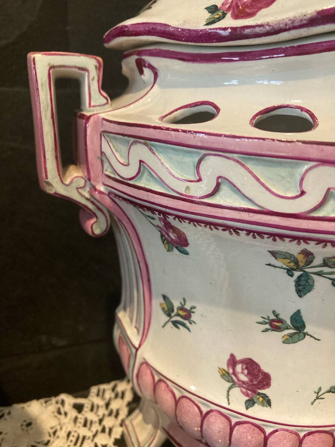 Ancient Gien flower girl