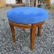 Scandinavian style armchair + velvet footrest