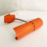 Delmas orange flexible clamp lamp, 1970s