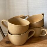 6 sandstone cups