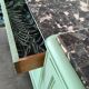 Old art deco green mint buffet