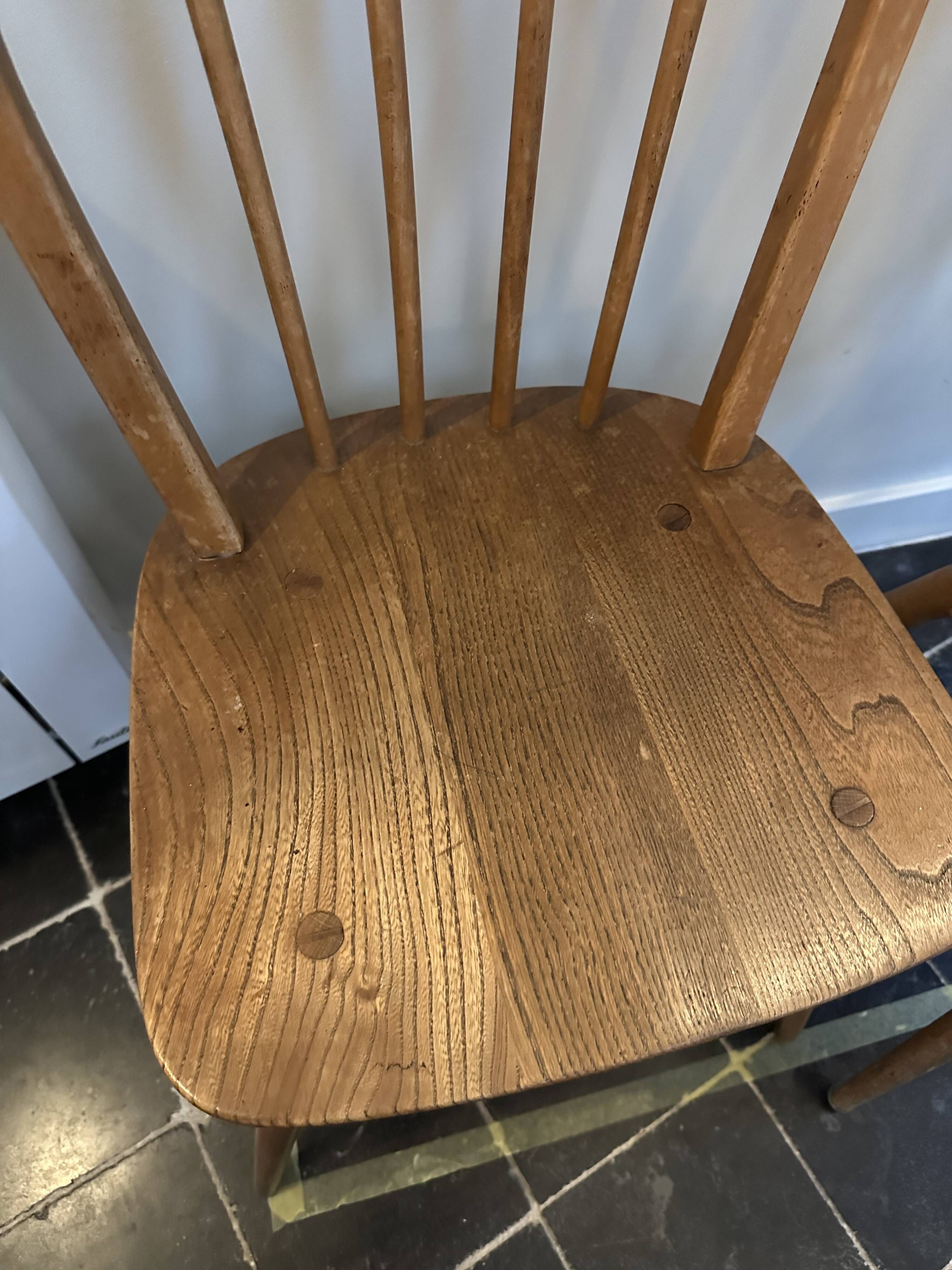 Lot of 4 Ercol chairs BS 1960 JH 2056