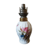 Antique porcelain kerosene lamp decorated by hand