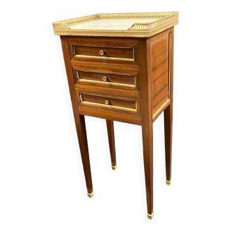 Bedside table end table side table mahogany console Louis XVI late 19th century