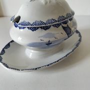 Légumier A. Lebacqz & M. Bouchart décor marine