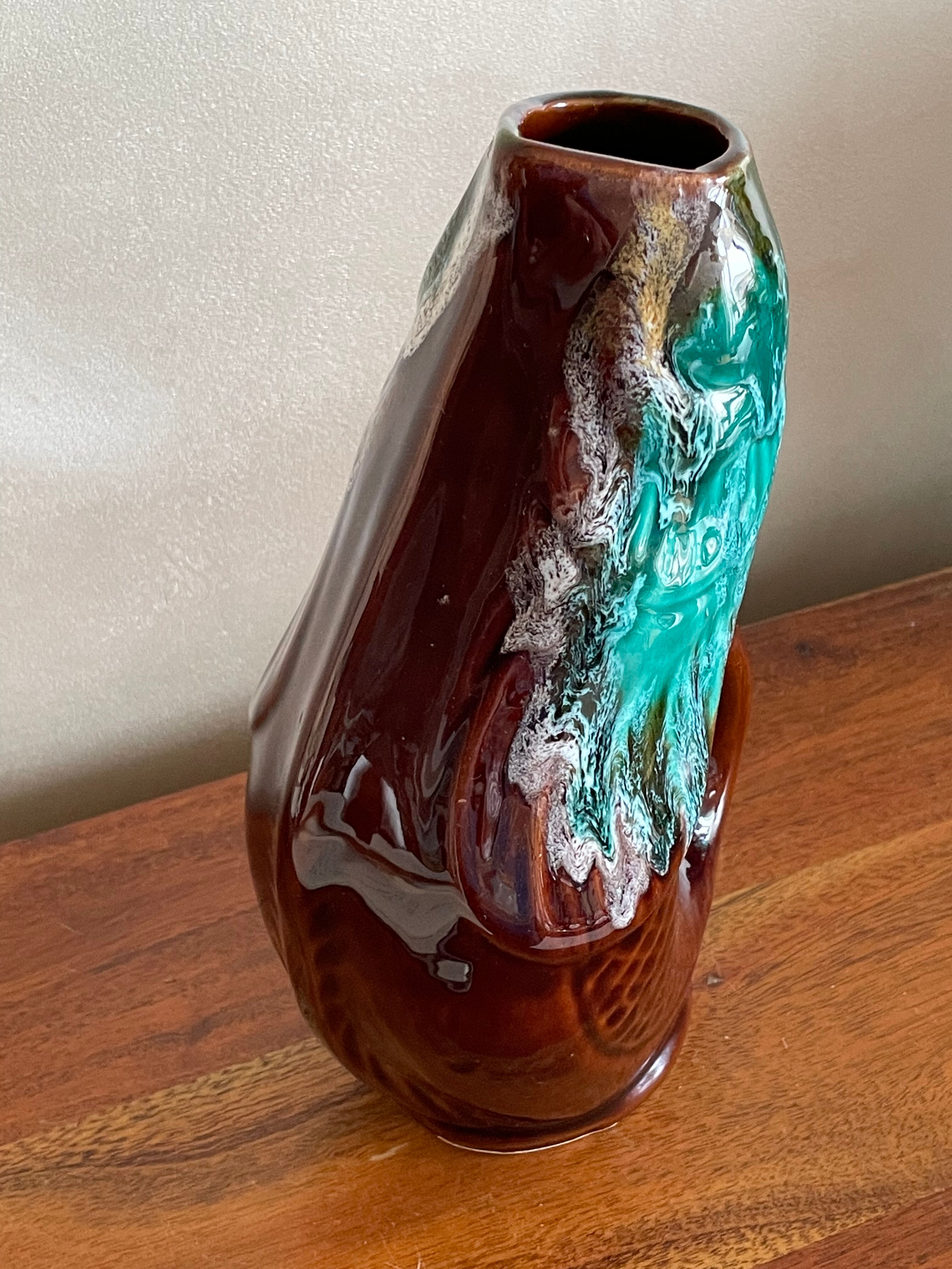 Pitcher vase fish Vallauris