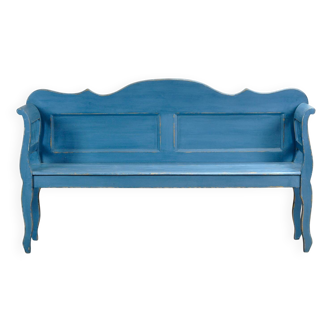 Banc ancien en pin, années 1920