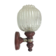 60s 70s lamp light wall lamp wood chrome glass Space Age Design