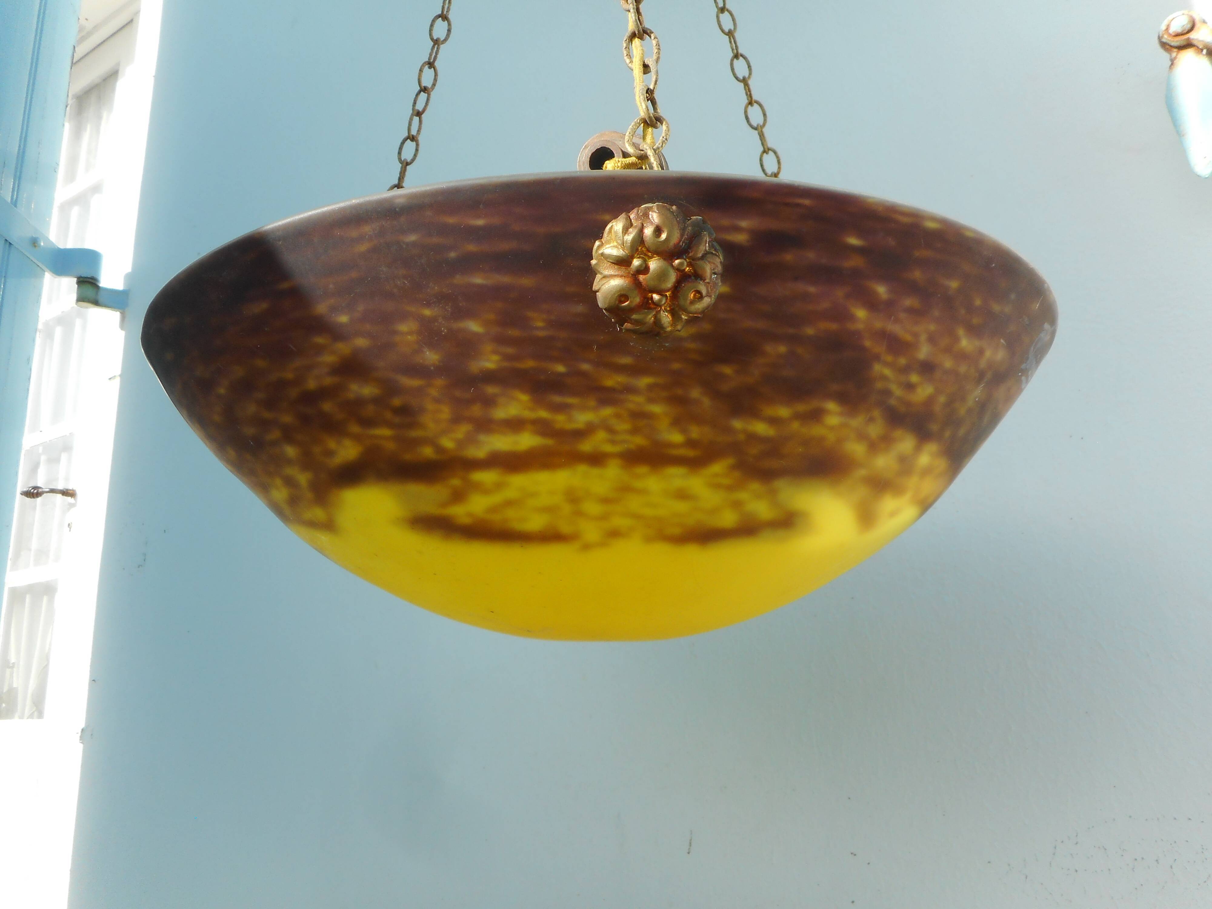 Colorful glass hanging