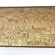 Elegant Rectangular Vintage Etched Brass Coffee Table by G. Urs, Italy