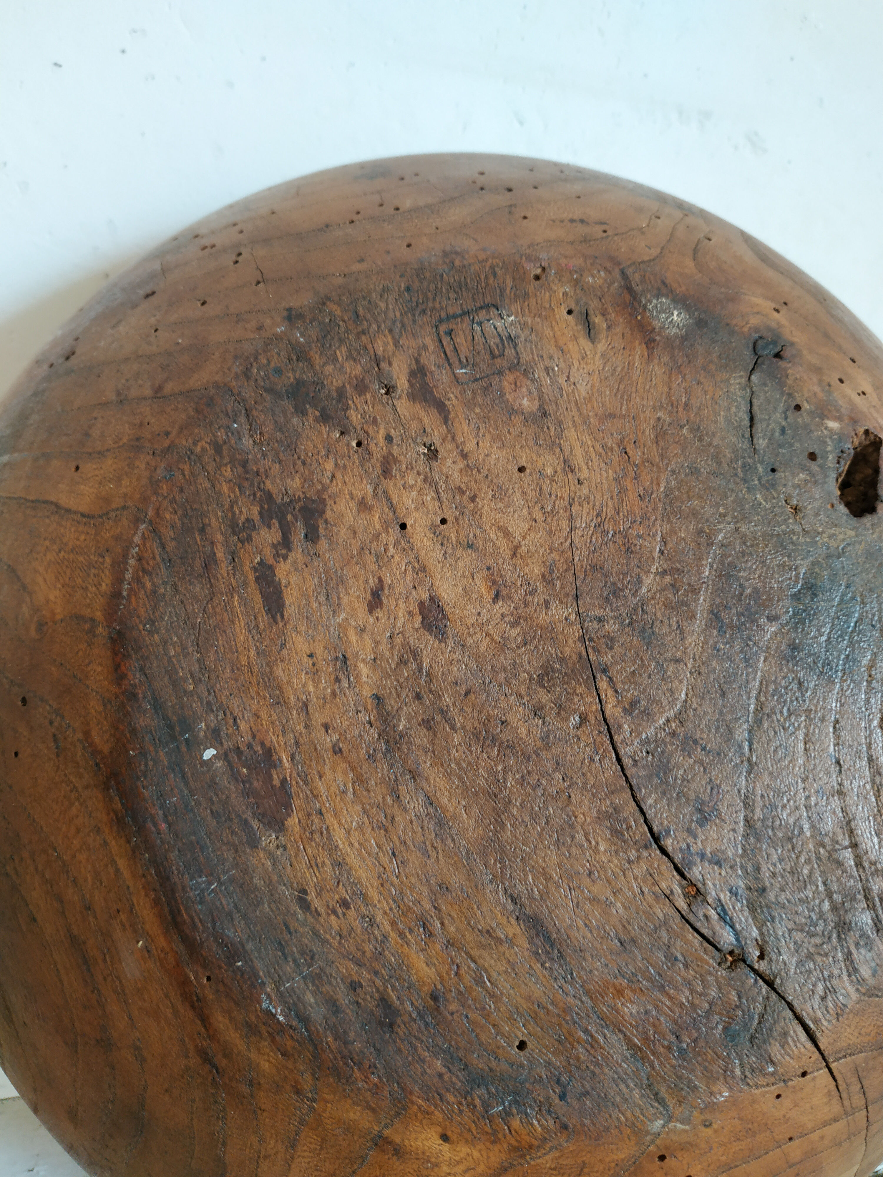 Old wooden bowl