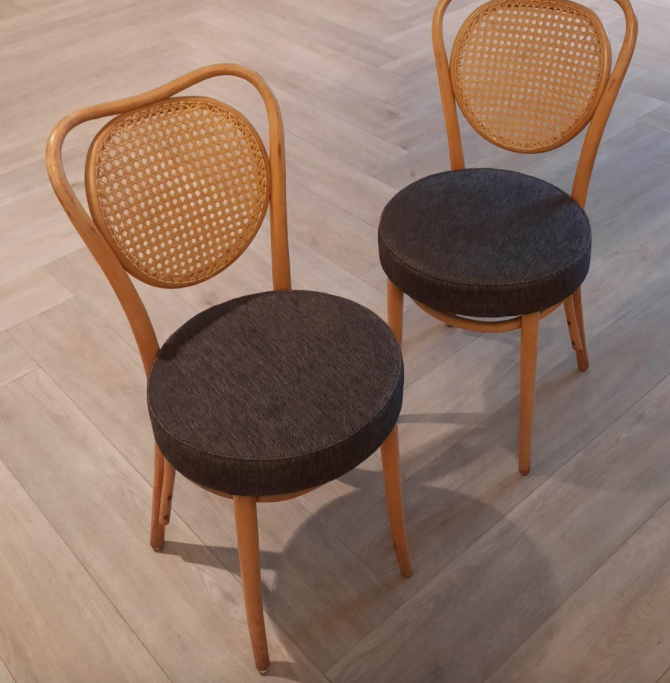 Suite of 2 chairs n5 ZPM Radomsko 1960